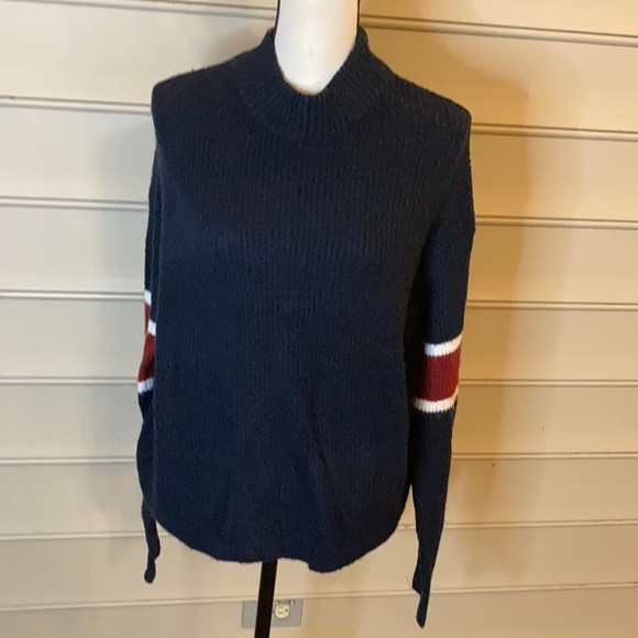 NWT Anthro John + Jenn Stripe Sweater Varsity - Picture 2 of 6